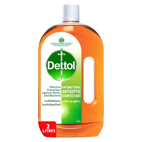 Dettol Antiseptic Antibacterial Disinfectant Liquid for Effective Germ Protection, Used in Floor Cleaning. 2L