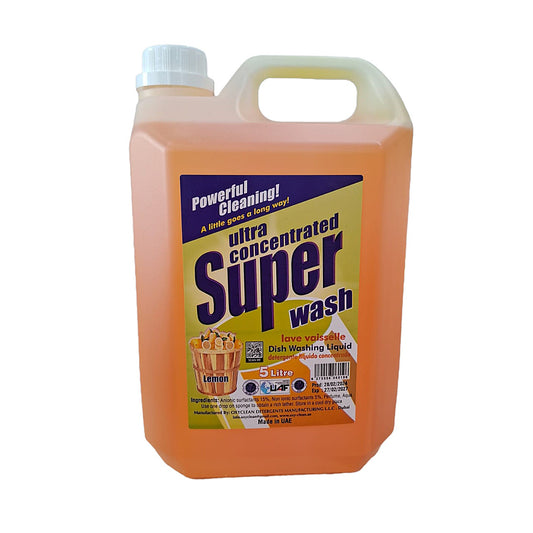 Ultra Concentrated Super Wash Dish Washing Liquid With Lemon Extract. 5L