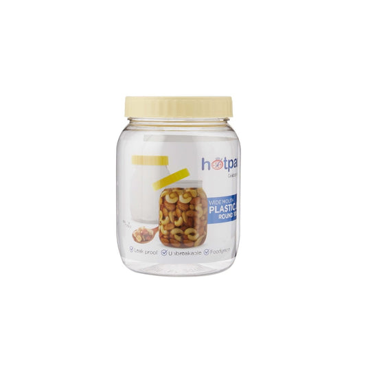 Plastic Storage Jar With Lid. 1000ml